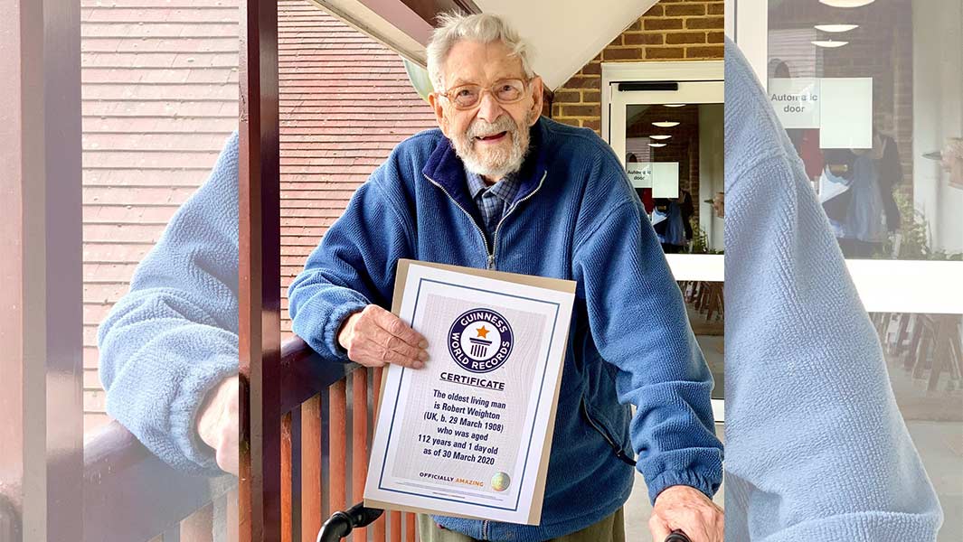 Englishman Bob Weighton confirmed as the world’s oldest man living at 112