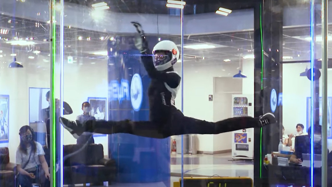 13-year-old schoolgirl breaks two wind tunnel spinning records!