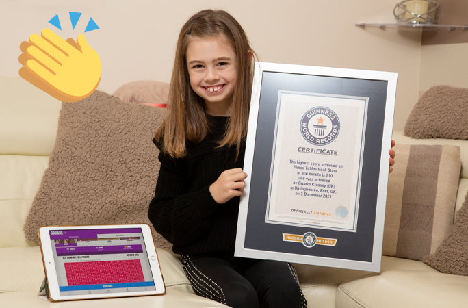Brooke Cressey with her GWR certificate