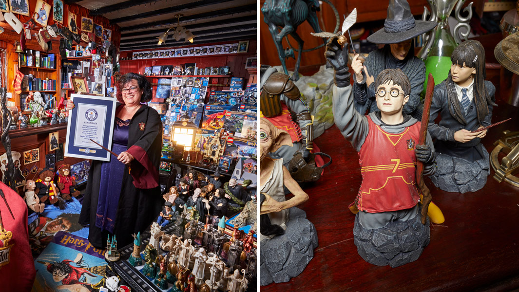 ergens bij betrokken zijn Samengesteld vee Largest Harry Potter collection has over 5000 items 🧙 | Guinness World  Records
