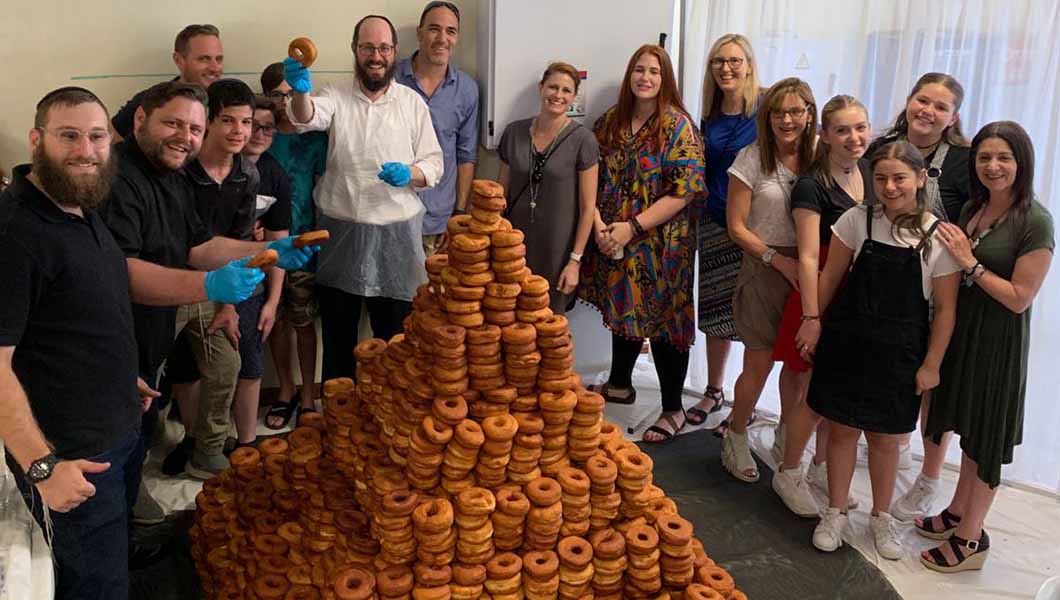 This tower is made from 3,100 doughnuts 
