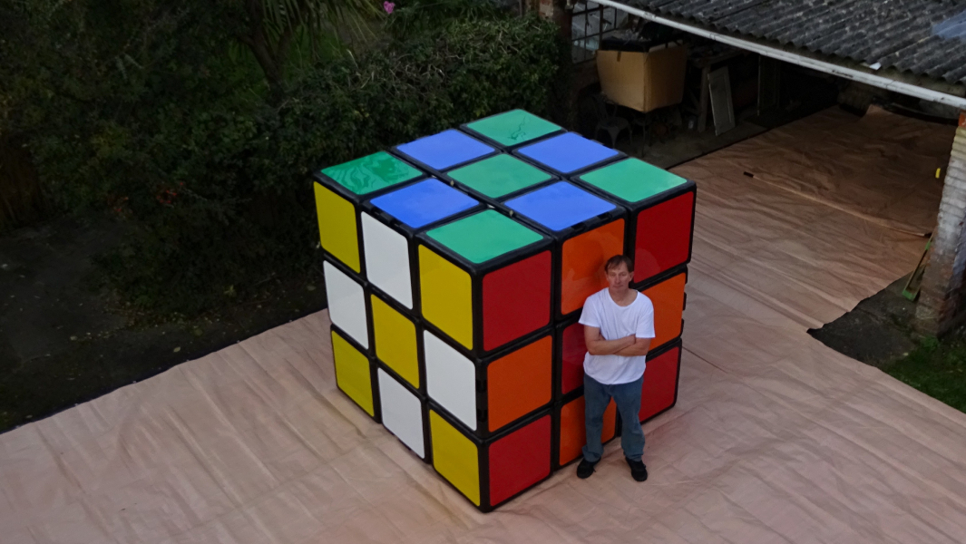 The world's largest Rubik's Cube
