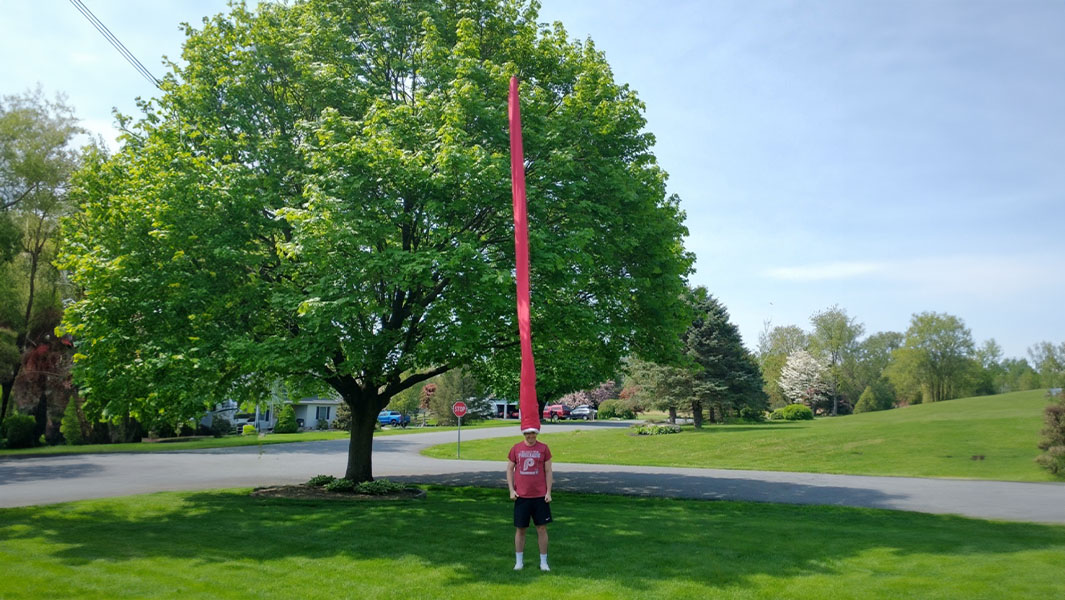 Genius student made the world’s TALLEST HAT!