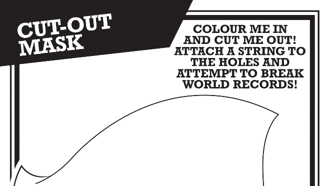 gwr cut out mask black and white