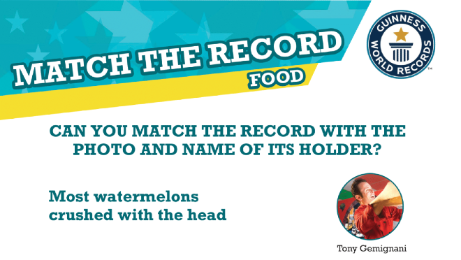 Match the records - food
