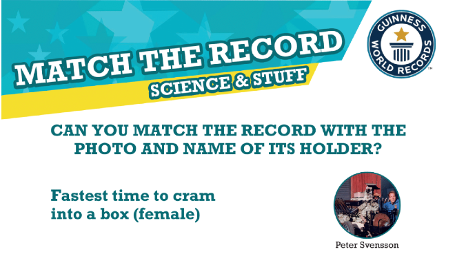 Match the records - Science & Stuff