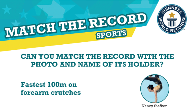 Match the records - Sports
