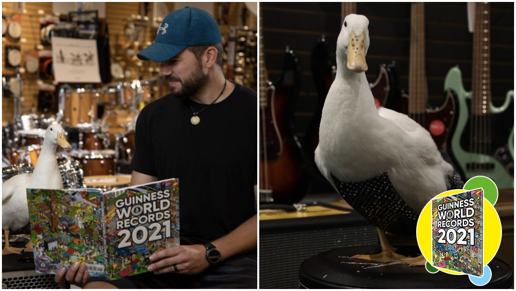 ben afquack reading GWR 2021 and standing on stool