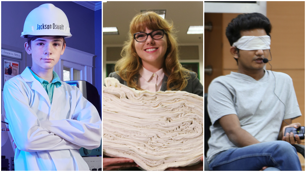 Collage of Jackson Oswalt Britney Gallivan Rajveer Meena