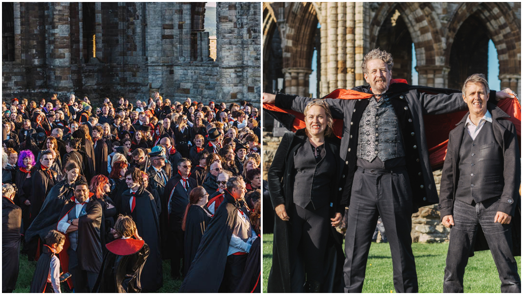 English heritage set largest gathering of people dressed as vampires record