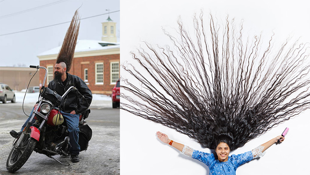 tallest mohawk and longest hair on head