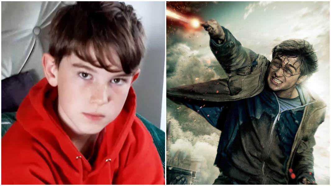 split image Eli Chmelik Harry Potter poster