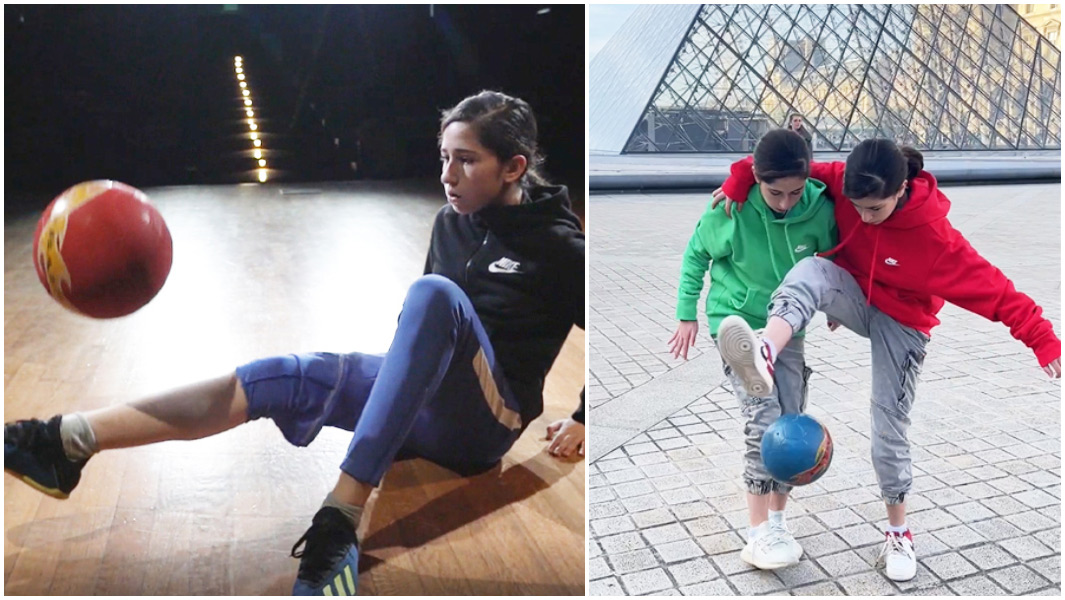 Miriam and Nour Alami Split image