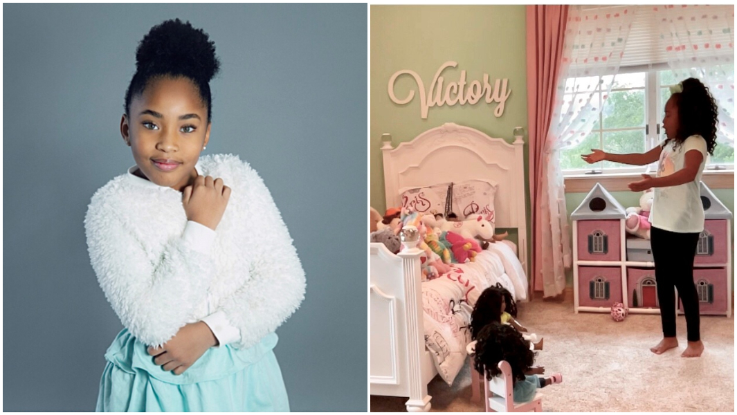 split-image-of-victory-brinker-headshot-and-victory-singing-to-stuffed-animals