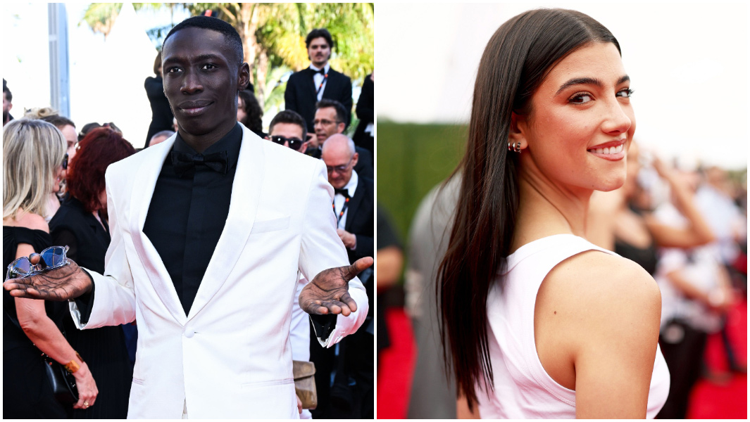 split image Khaby Lame Charli Damelio