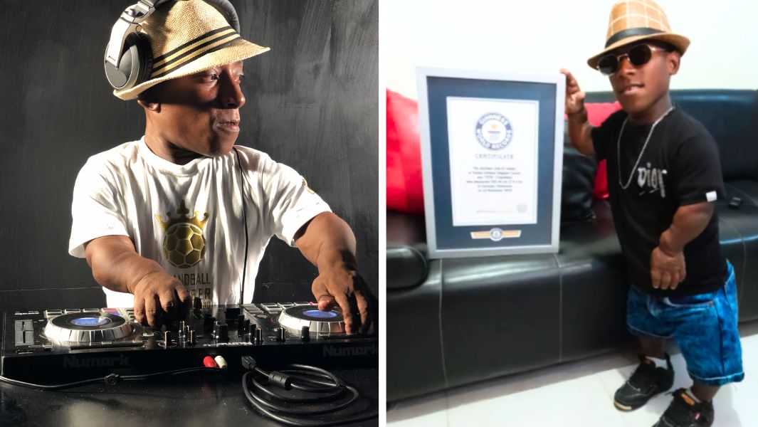 split image shortest club dj from colombia