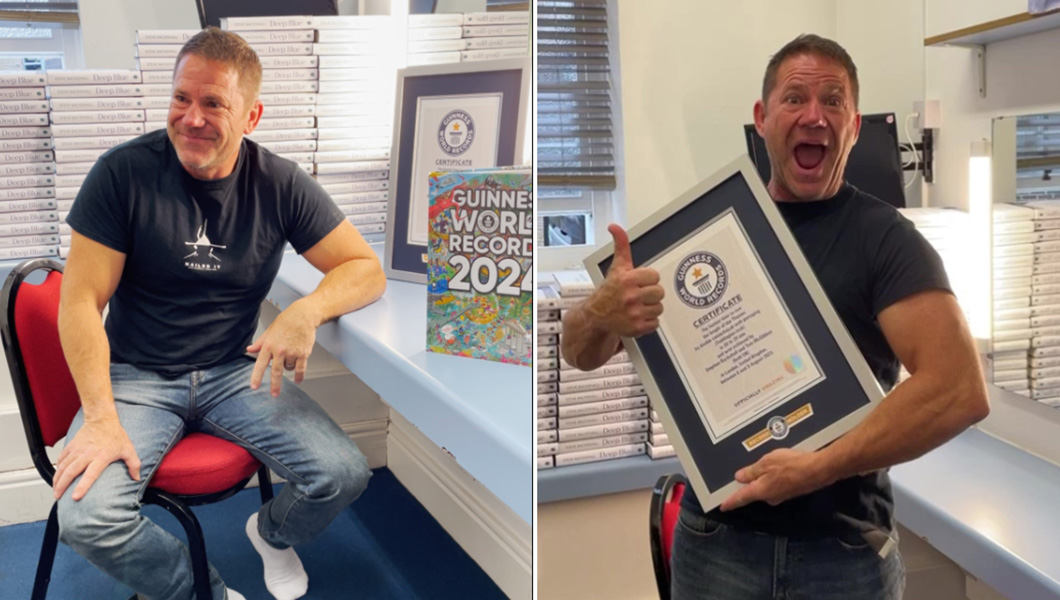 Steve with cert and with the book