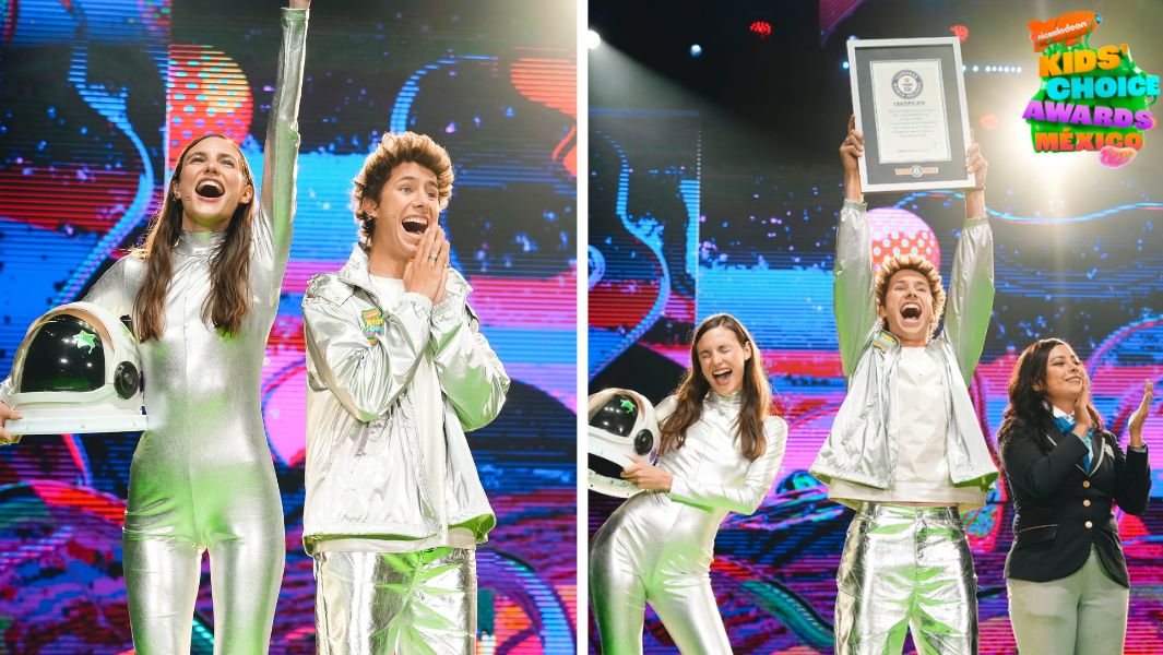 JuanPa Zurita Macabeso holding a GWR Title