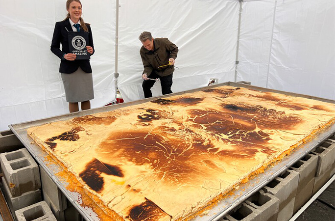 largest grilled cheese sandwich