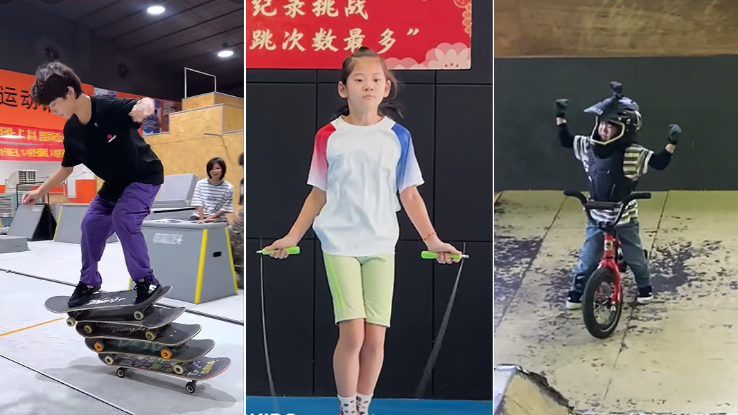 Split image kids playing sports