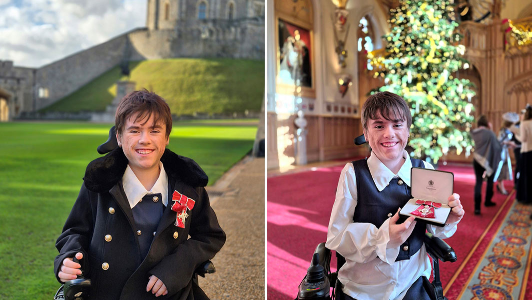 11-year-old Carmela met the Prince of Wales and made history as the youngest  MBE | Guinness World Records