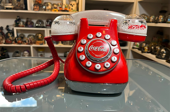 coca cola snow globe