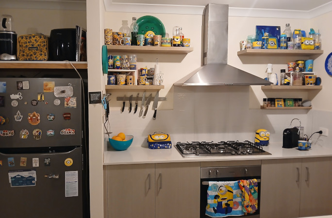 Minion collection in the kitchen