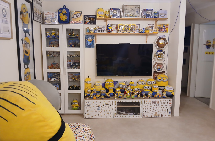 Minion collection in TV area