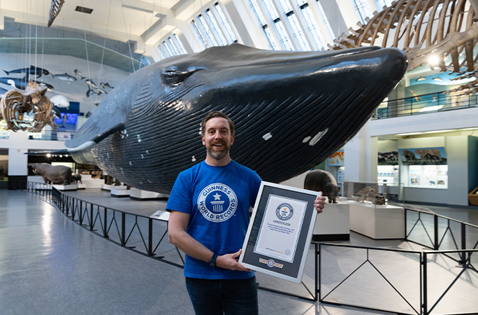 Ben with blue whale