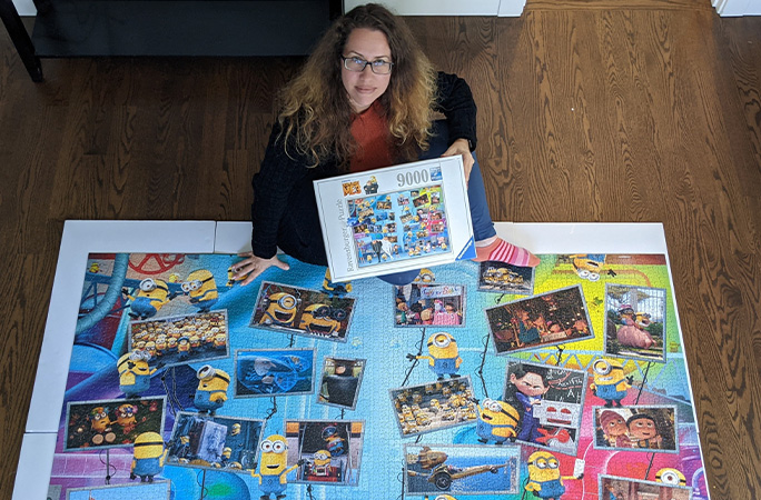 Liza with minions puzzle
