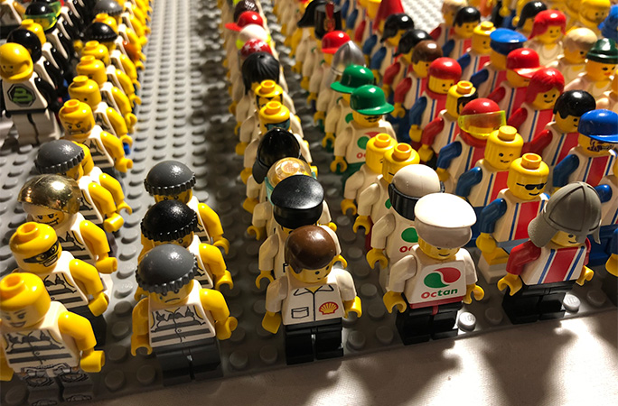 LEGO collection close up