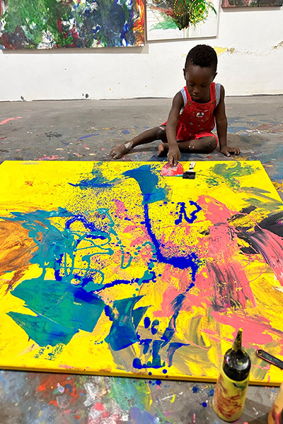 Ace Liam painting