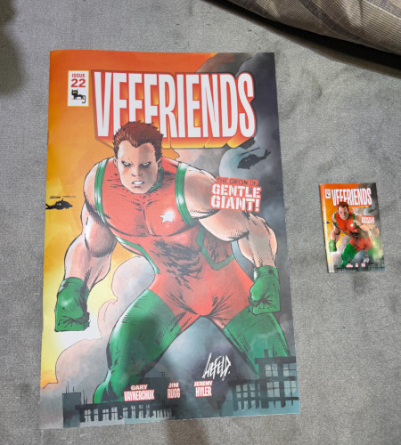 comic book large size next to regular size