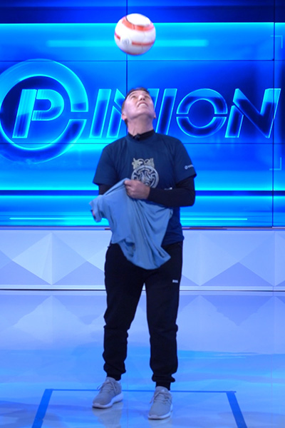 football trick putting on t shirts