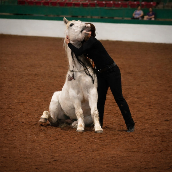 Lauryn hugging Gringo