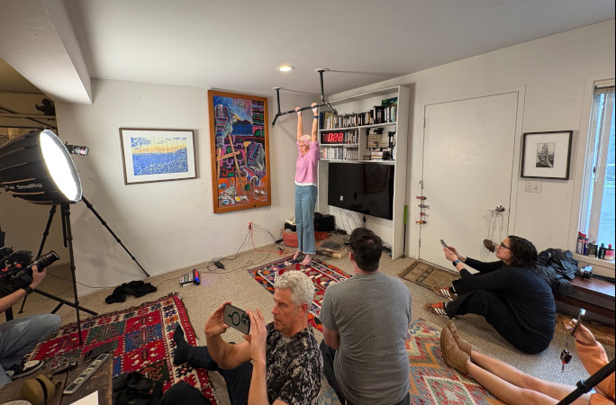 Ann doing attempt with audience