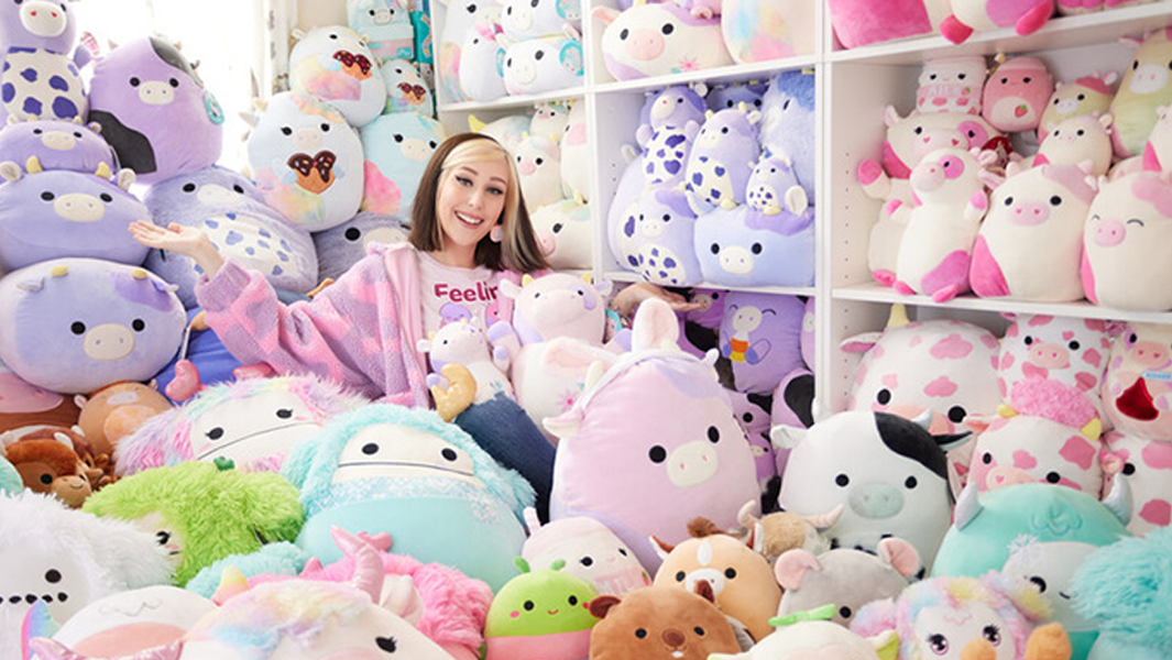 split image videogame collection squishmallows collection