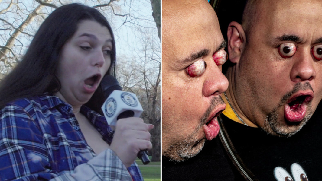 split image loudest burp eyeball pop