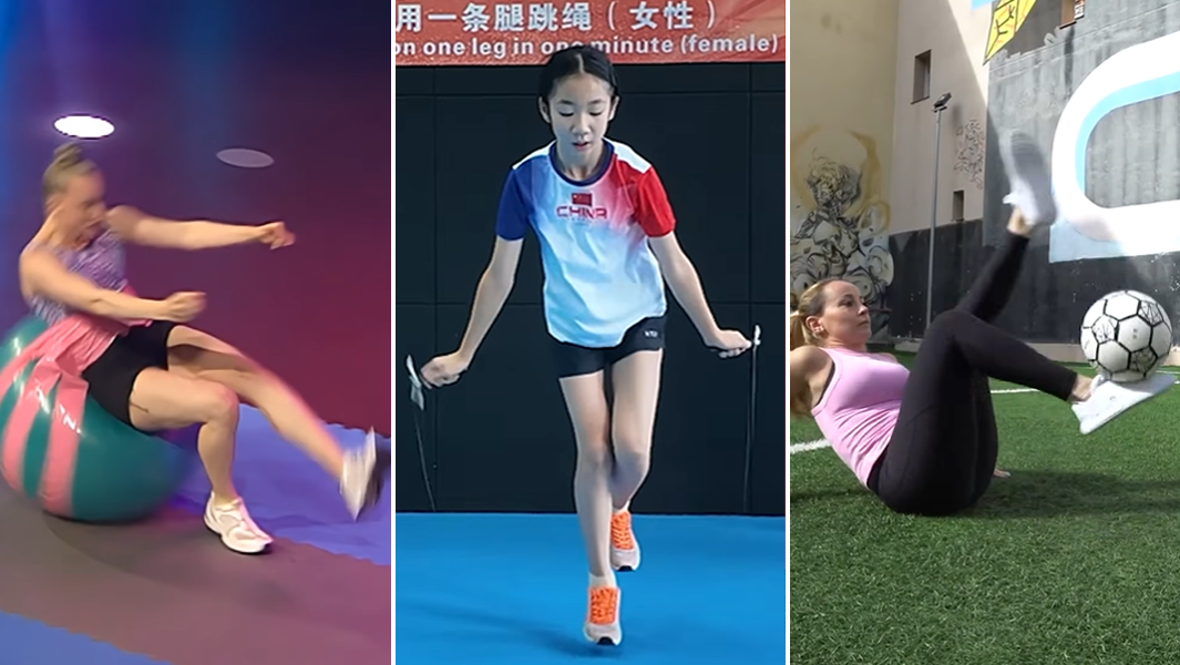 split image women sport records