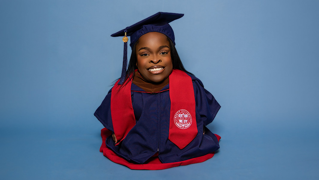 wildine with graduation gown