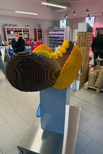 hot dog from the side
