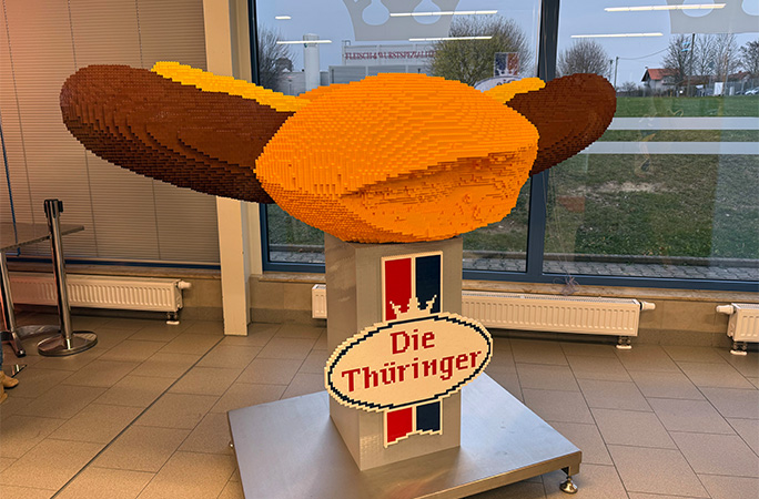 hot dog on display