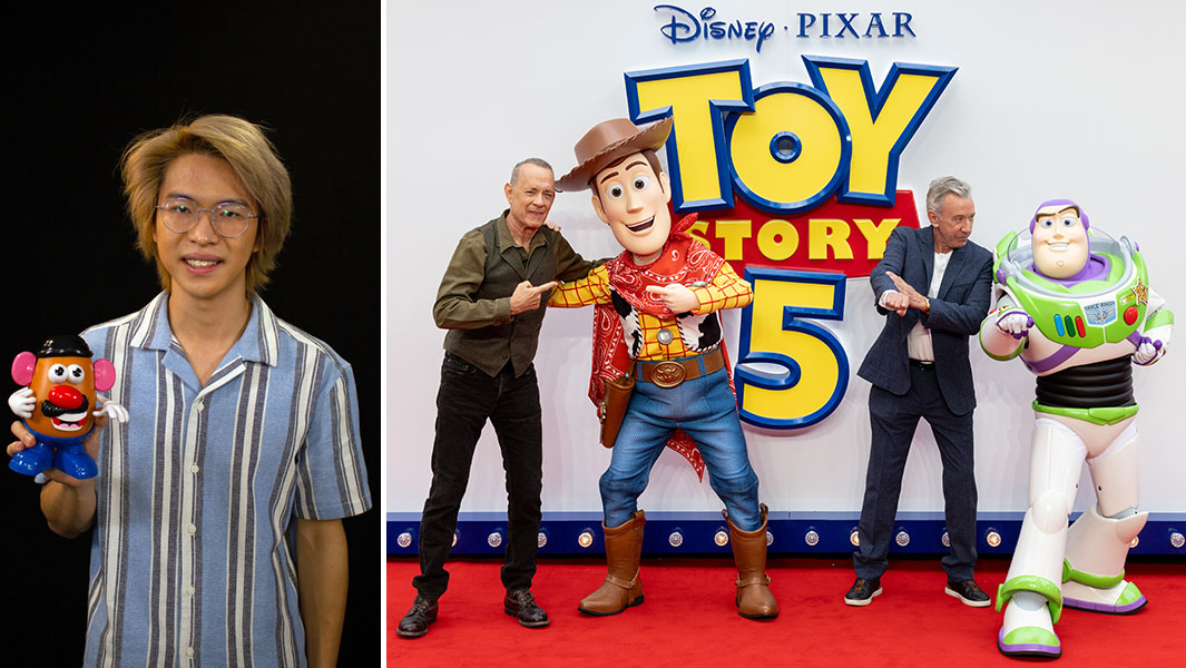 split image mr potato head toy story red carpet