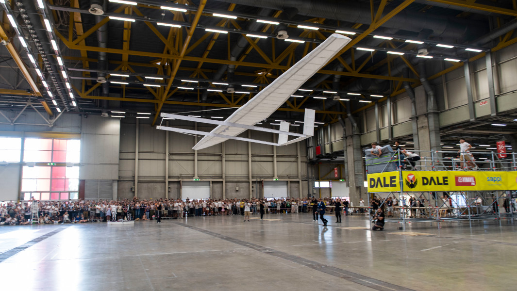 paper plane flying