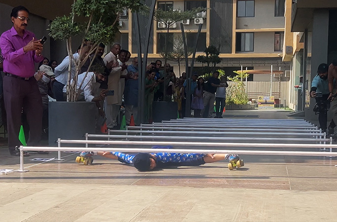 lowest limbo skating close up