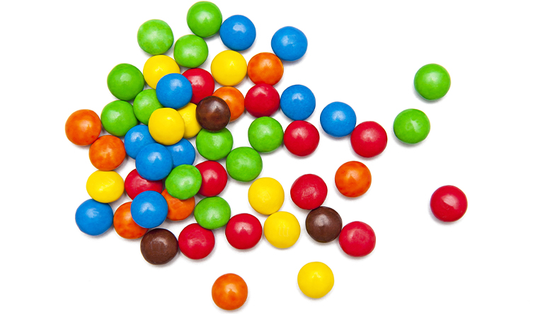colourful mnms