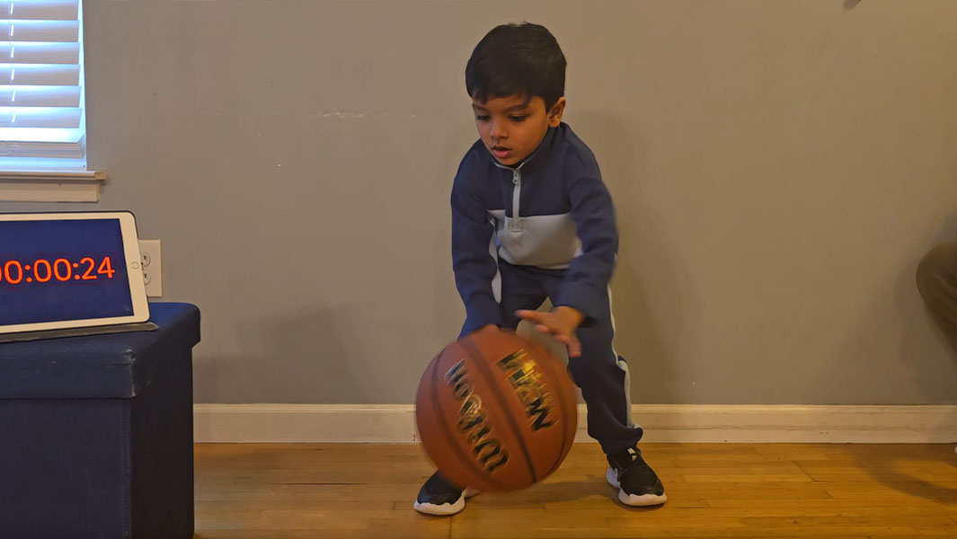 split image four kids breaking records