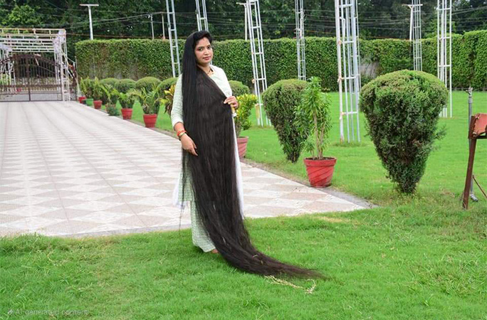 longest hair in garden