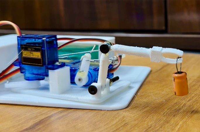 smallest robot close up