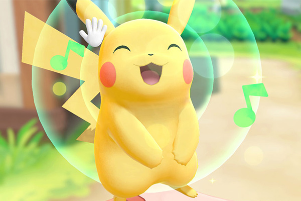 pikachu smiling
